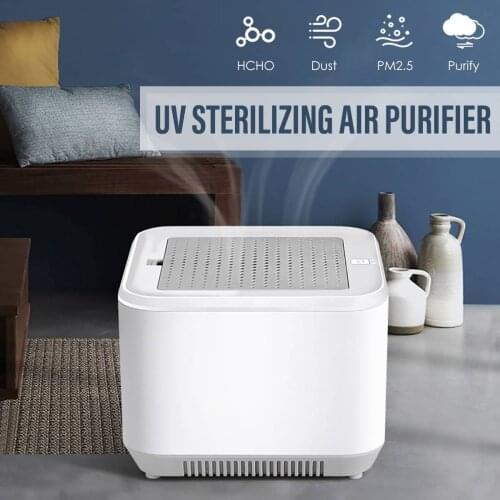 Air Purifier HEPA filter Home Desktop Purifiers Filtration Air Cleaner With UV Lamp Light For Dust Smokers Pollen Pet Dander