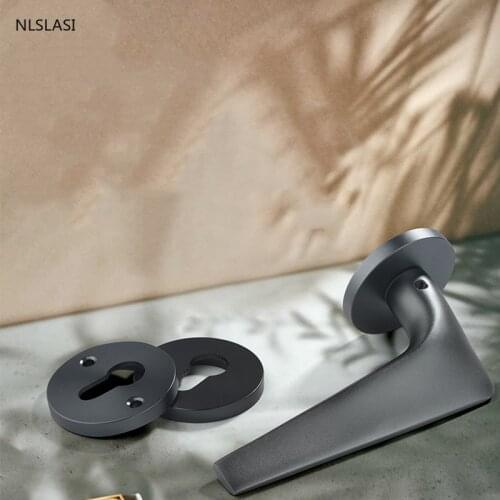 Indoor split lock bedroom door lock mechanical space aluminum handle room wooden door lock bathroom lock hardware accessories