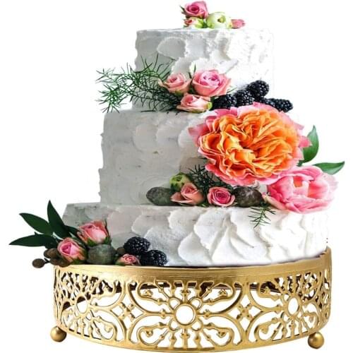 8/12 Inch Round Metal Cake Stand Holder Dessert Cheese Cupcake Pastry Display Plate Tray Serving Platter Party Favor