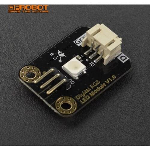 5Pcs/Lot DFRobot Gravity Digital cascadable RGB LED Module compatible with Arduino micro:bit Firebeetle LattePanda Raspberry Pi