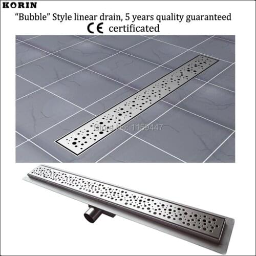 900mm "BUBBLE" Style Stainless 304 Linear Shower Drain, Horizontal Drain, Floor Waste, Deodorant floor drain, Shower channel