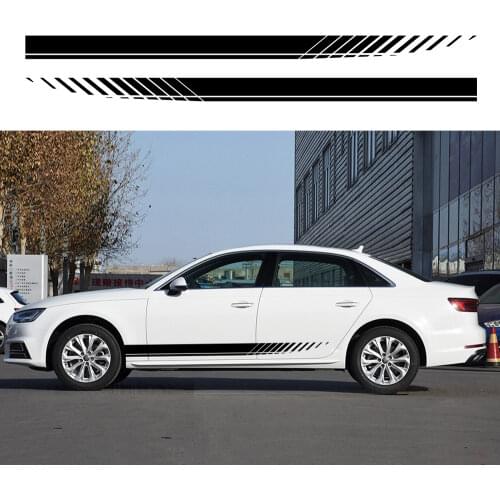 Car Sticker For Audi Volkswagen VW Ford BMW Toyota Honda Mercedes Benz Renault Auto Side Stripe DIY Decal Car Tuning Accessories