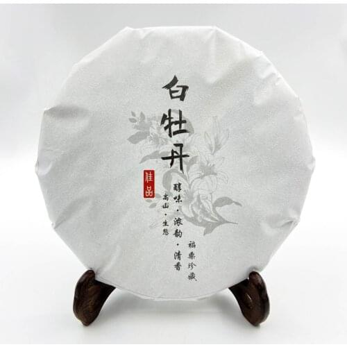 White Chinese Tea White Peony 2020 Yr Fuding High Mountain White Peony Tea Cake Bai Cha 300g