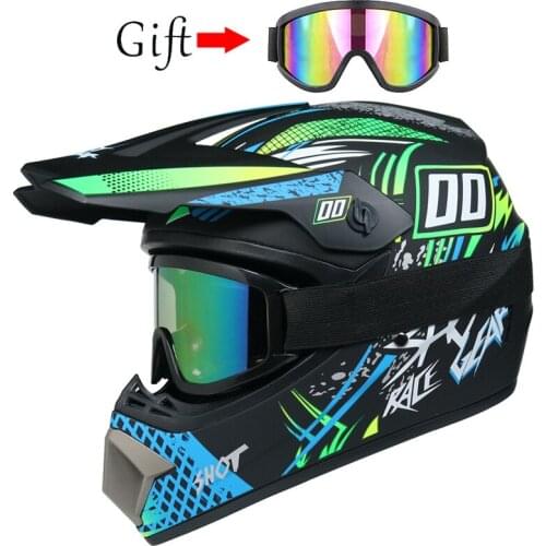 Free Goggles Capacete Motorcycle Helmet Motocross Accessories Off-road Helmets Casco Moto Cascos Para Moto Atv Bike Motorbike