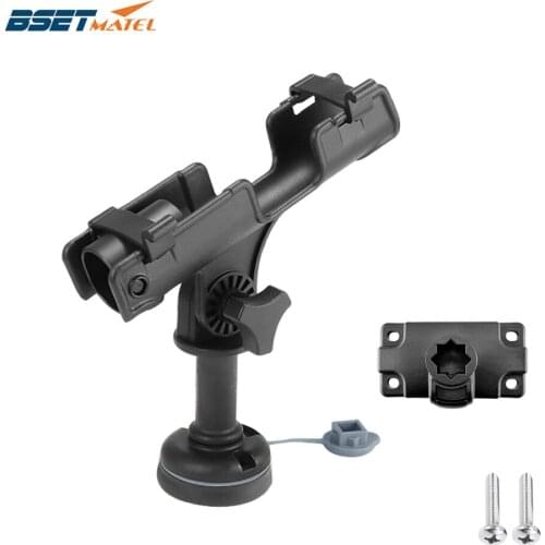 ABS Fishing Rod Pole Holder Rack Rest 360 Adjustable Removable Kayak Boat Support Boat Fishing Tackle Accessories Pole Bracket