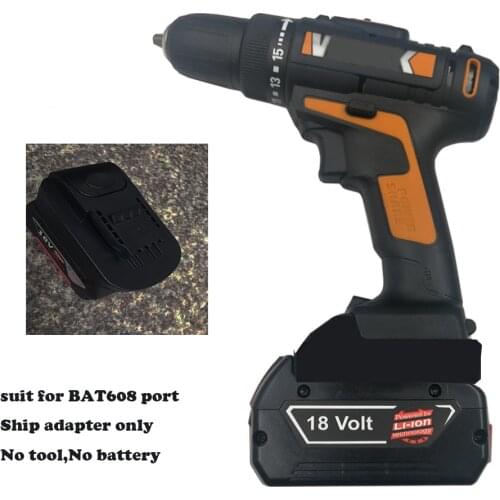 Electrical wireless Power tool Worx 20V max orange tool working on bosch tool 18V battery convert adapter