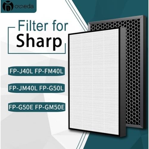 FZ-F40SFE Replacement HEPA Carbon Filter for Sharp Air Purifier FP-J40L FP-FM40L FP-F40E FP-JM40L FP-G50L FP-G50E FP-GM50E