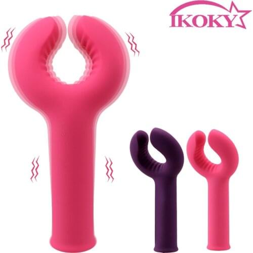 IKOKY Delay Ejaculation Clitoris Stimulation Sex Toys for Man Woman Y-Shape G-Spot Vibrator 10 Frequency Male Chastity Device