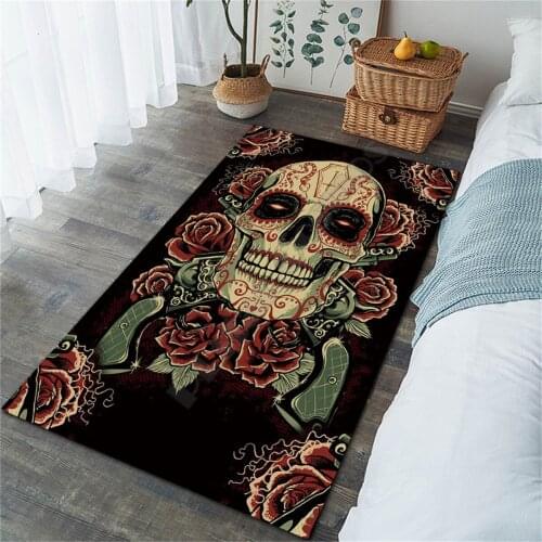 Skull 3D Printed Play Mat Board Game mat map Large Carpet for Living Room Cartoon Rugs Maze Style-6