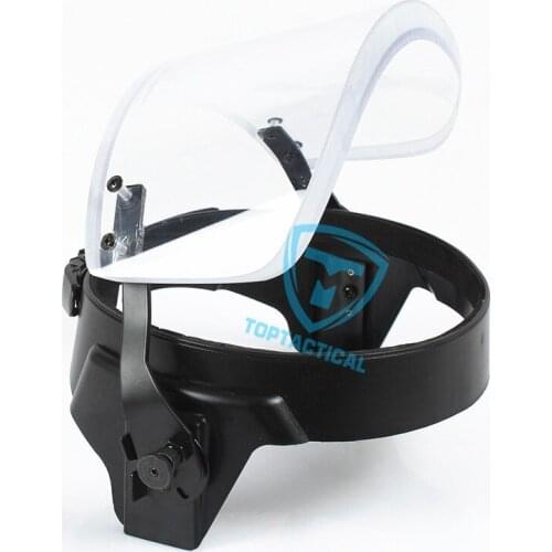 NIJ IIIA 3A Lightweight Military Army Police Ballistic Bulletproof Mask Visor for ACH FAST Tactical PASGT Helmet