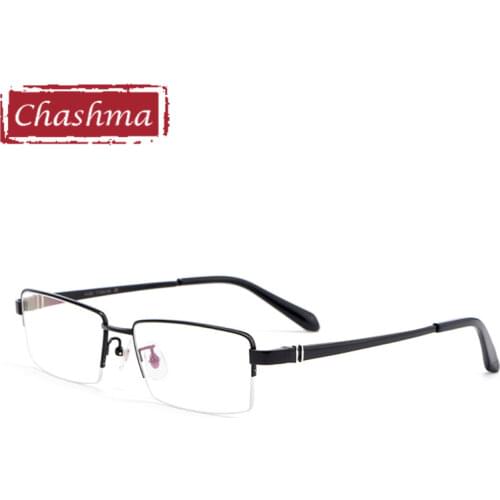 Chashma Men Titanium Prescription Glasses Frame Top Quality Eyewear for Men Myopia Spectacles