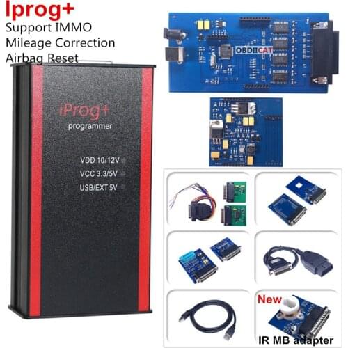 Newest Iprog+ V86 Prog Key Programmer Support IMMO + Mileage Correction + Airbag Reset Iprog Pro Replace Carprog