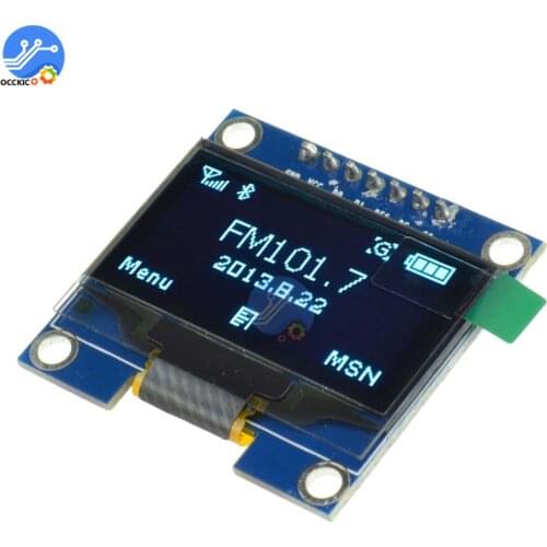 New Arrival 3-5V 1.3" Blue SPI Serial 128X64 OLED LCD LED Display Module for Arduino UNO R3 New Electric Unit Led Lcd Module