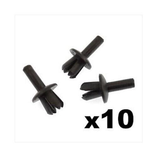 10x For Volvo Plastic Expansion Rivets- Trim Clips for Radiator Grille Badge Emblem
