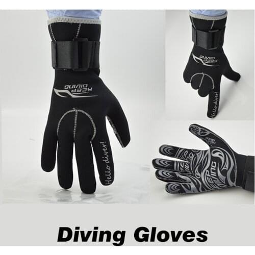 KEEP DIVING 3MM Neoprene Scuba Swimming Gloves Snorkeling Anti Scratch Keep Warm Wetsuit Material Winter Dive Spearfis S454