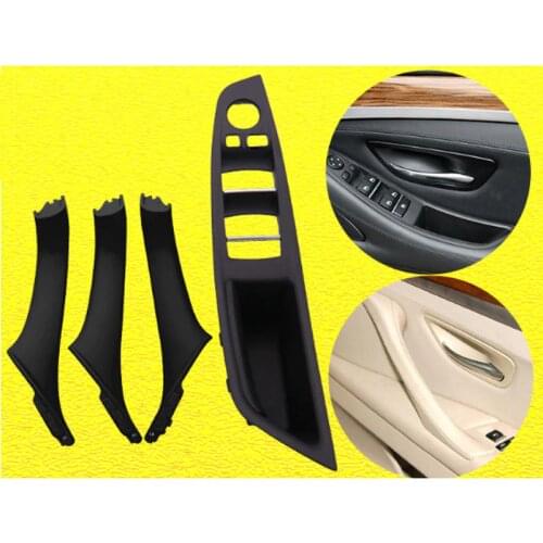Right Hand Drive RHD For BMW 5 serie F10 F11 520 525 gray Beige Black Car Interior Door Handle Inner Door Panel Pull Trim Cover