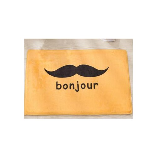 Mats Anti Slip Floor Mat British style Moustache cartoon Carpet Printed Pattern Carpet Rug for Bathroom Door Living Room