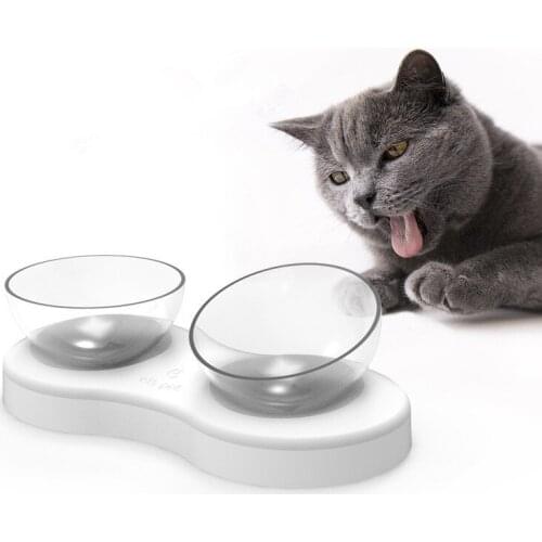 Adjustable Angle Cat Bowl Dog Feeder Food Drinking Bowls for Dogs Cats Anti-slip Spine Protection Pet Food Bowl Comedero Perro