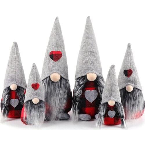 Christmas Lattice Faceless Doll/XMAS Decor/Hot-selling Window Ornaments/Home Dressing/Festival Atmosphere Scene Dress Up