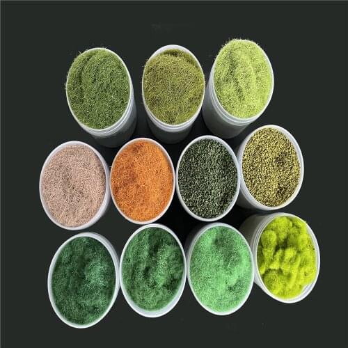 3-5mm Static Grass Powder Turf Flocking Nylon Toy Model Scene Making Monochrome Diorama Sand Table Simulation Plant