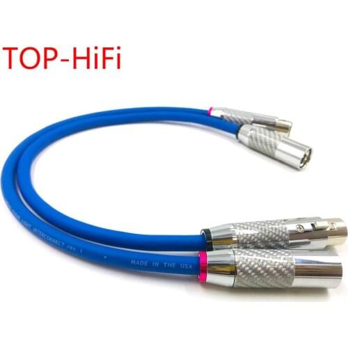 TOP-HiFi CARDAS Clear Light Carbon Fiber 2x 3pin XLR Balanced Cable Amplifier DVDPlayer Interconnect Audio Cable Male to Female
