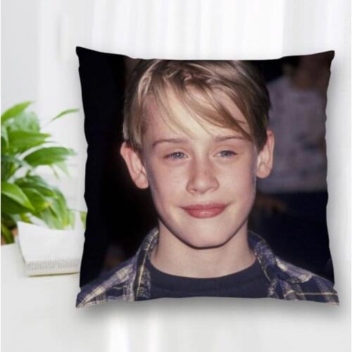 High Quality Custom Macaulay Culkin Actor Square Pillowcase Zippered Bedroom Home Pillow Cover Case 20X20cm 35X35cm 40x40cm