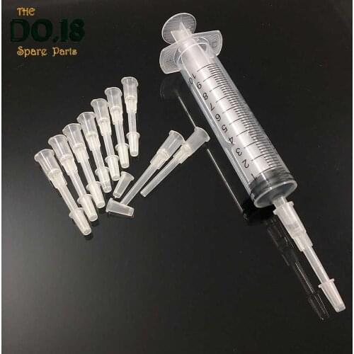 10 adapters + 1 syringe plastic Ink Cartridge Refill Suction Tip Adapter for ink cartridges