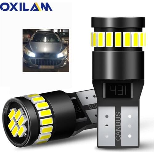 2x W5W T10 LED Car Clearance Parking Light for Ford Fiesta Focus 2 3 Mondeo mk2 mk3 mk4 Fusion Kuga 194 168 Light Bulb No Error