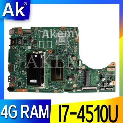 AK TP500LA/TP500LN Laptop motherboard For Asus TP500LA TP500LN TP500LD TP500L TP500 Test original mainboard 4GRAM I7-4510U