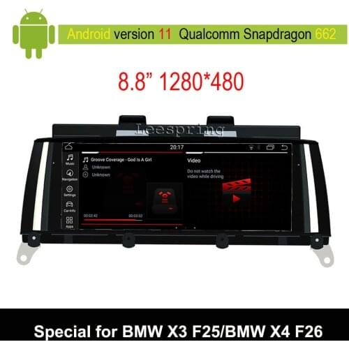 Android 9.0 Car Multimedia Player for BMW X3 F25/ for BMW X4 F26 (2011-2016 Original CIC or NBT System) Auto GPS Navigation