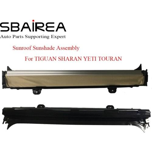 SBAIREA Car Sunroof Shade Assembly For TIGUAN SHARAN YETI TOURAN Beige Black Elrctric Skylight Curtain 2008-2017