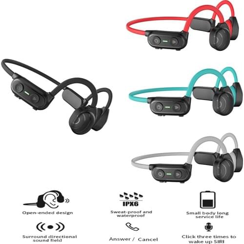 For Huawei Wireless Earphone Bone Conduction Bluetooth-compatible 5.0 Headphones Sports Stereo Long Standby Waterproof Headsets