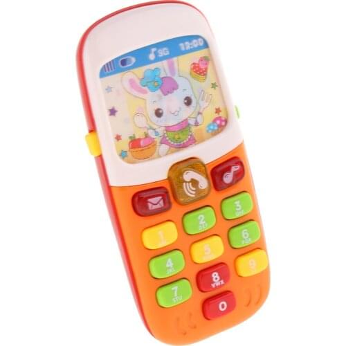 Kids Children Electronic Mobile Phone Early Learning Flash Music Toy Gifts
