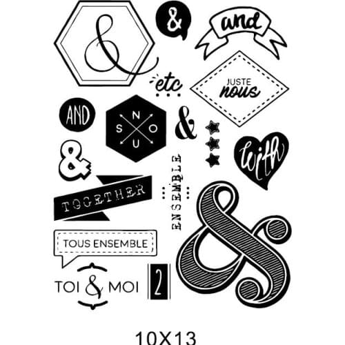 French Transparent Clear Silicone Stamp Seal for DIY scrapbooking photo album Decorative clear stamps A1039