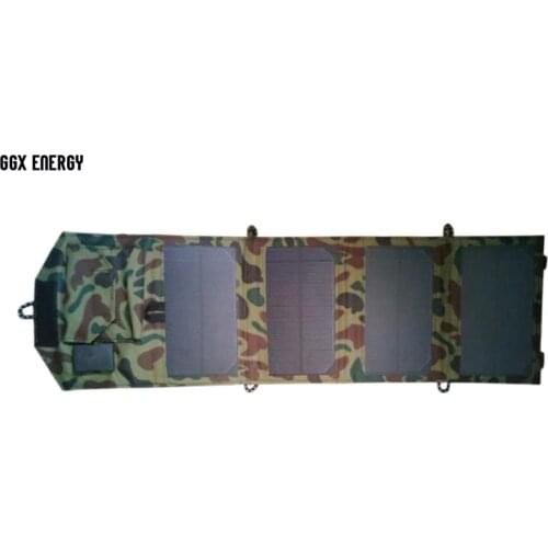 GGX ENERGY Free Portable Power 8W Folding Solar Panel USB Output as Mobile Solar Powered Charger Solar Battery for Power Bank