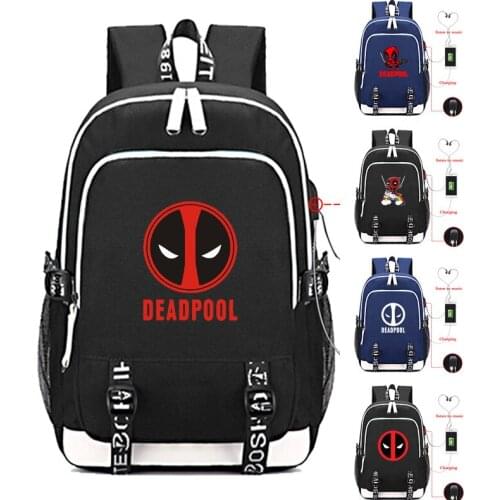 Hot sale Dead deal USB Charge Bags Mochila Students school bag Boys Girls School Backpacks Teens Laptop bag Mens Travel Bag