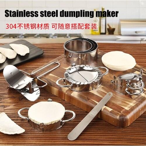 SUS 304 Stainless Steel Dumplings Maker Tool Dumpling Mold Clips Baking Molds Pastry Jiaozi Maker Device Kitchen Accessories
