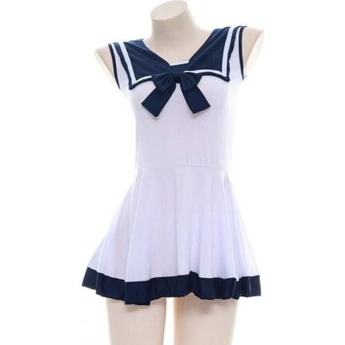 Pornos Suit Erotic Underwear Sailor Suit Nightdress Sexy Japanese Student Bowknot JK Uniform Cute Pajamas Exotic Accessories New