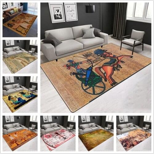 Creative Egyptian Style Living Room Carpet Bedroom Carpet Doormat Corridor Floor Mat Kitchen Home Decor Large Carpet
