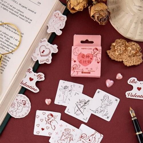 45 Pcs/Box Cute Cartoon Cupid mini paper sticker package DIY diary decoration sticker album scrapbooking