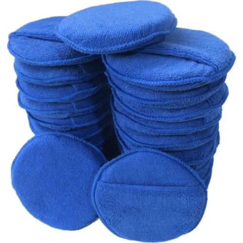 6 inch soft car polishing and waxing sponge wax applicator microfiber sponge Car Care Home Cleaning Tool bicycle cleaning sponge