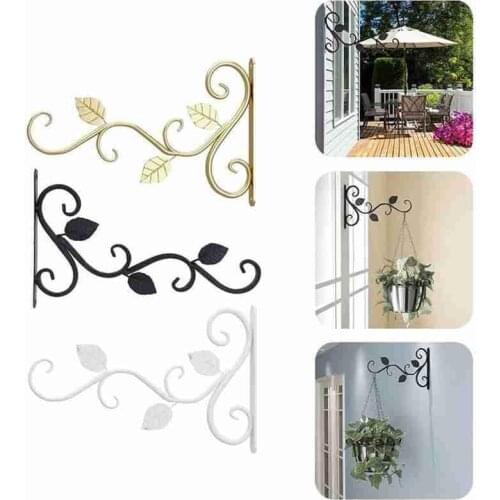 1PC Hanging Plants Bracket European Style Wall Planter Flower Pot Decor Iron Lanterns Hanger For Home Hooks wall plant pot