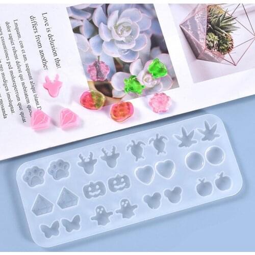 New Silicone Transparent Mold DIY Mould Epoxy Resin Craft Tool for Jewelry Pendant Earrings Necklace Jewellery Making Tools