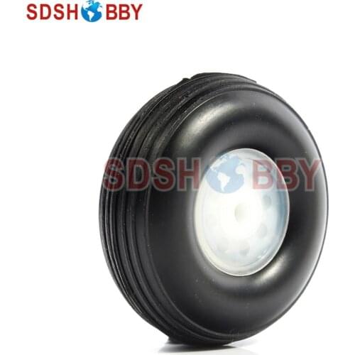 RC Airplane PU wheel with plastic hub 4.5'' (D114.3 x H41 x 5mm)