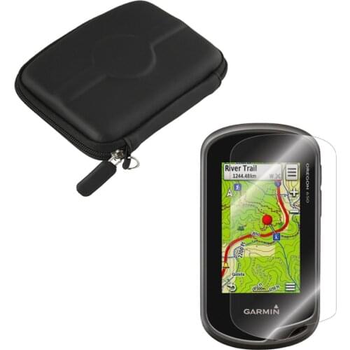 Anti-Shock Portable Protect Case Bag+Screen Protector Shield Film for Garmin Oregon 600 600T 650 650T 750 750T 739 Handheld GPS