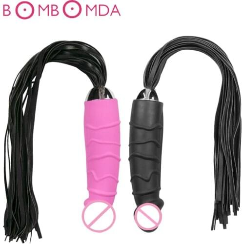 Sex Bondage Dildo Vibrator Whip Sex Adult Games Spanking Vibrators Adult Sex Toys For woman Vaginal Massager Tail Sex Products