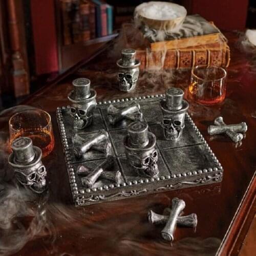 Skeleton Tic Tac Toe Halloween Tic Tac Bones Skeleton Chess Board Halloween Decorations Christmas Decor Easter