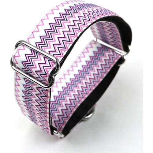Martingale greyhound collar fabric adjustable 2.5cm and 3.8cm