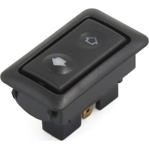 UXCELL 6 Pins Momentary Car Master Electric Power Window Switch Black For