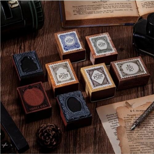 Yoonfun 1pc/pack Decoration Wooden Stamp Sponge Rubber Stamps for Scrapbooking Journal DIY Craft Standard Stamp